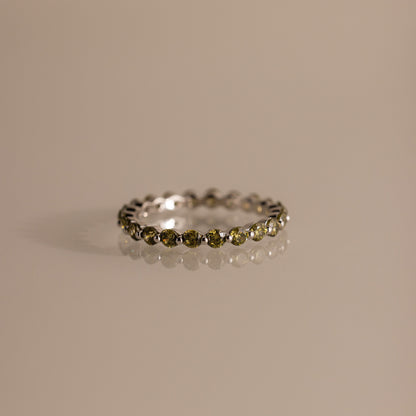Lace Eternity Birthstone Ring
