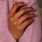 Lace Eternity Birthstone Ring
