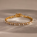 Pearl & Diamond Tennis Bracelet