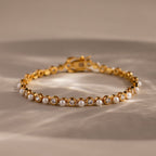 Pearl & Diamond Tennis Bracelet