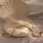 Pearl & Diamond Tennis Bracelet