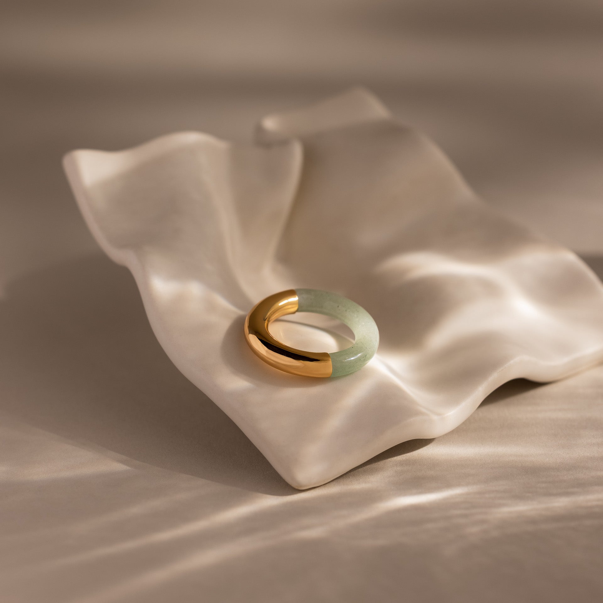 Half Jade Ring