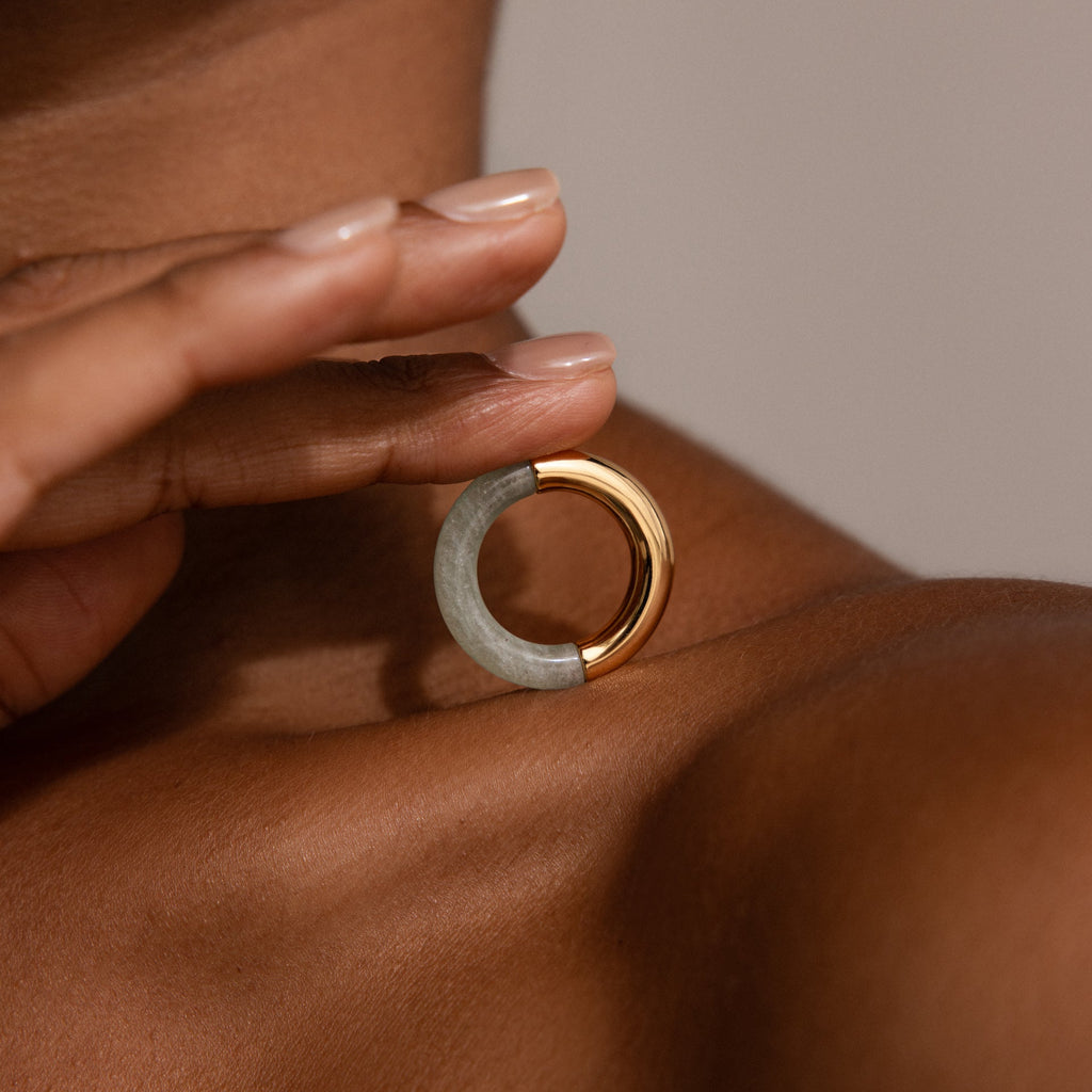Half Jade Ring