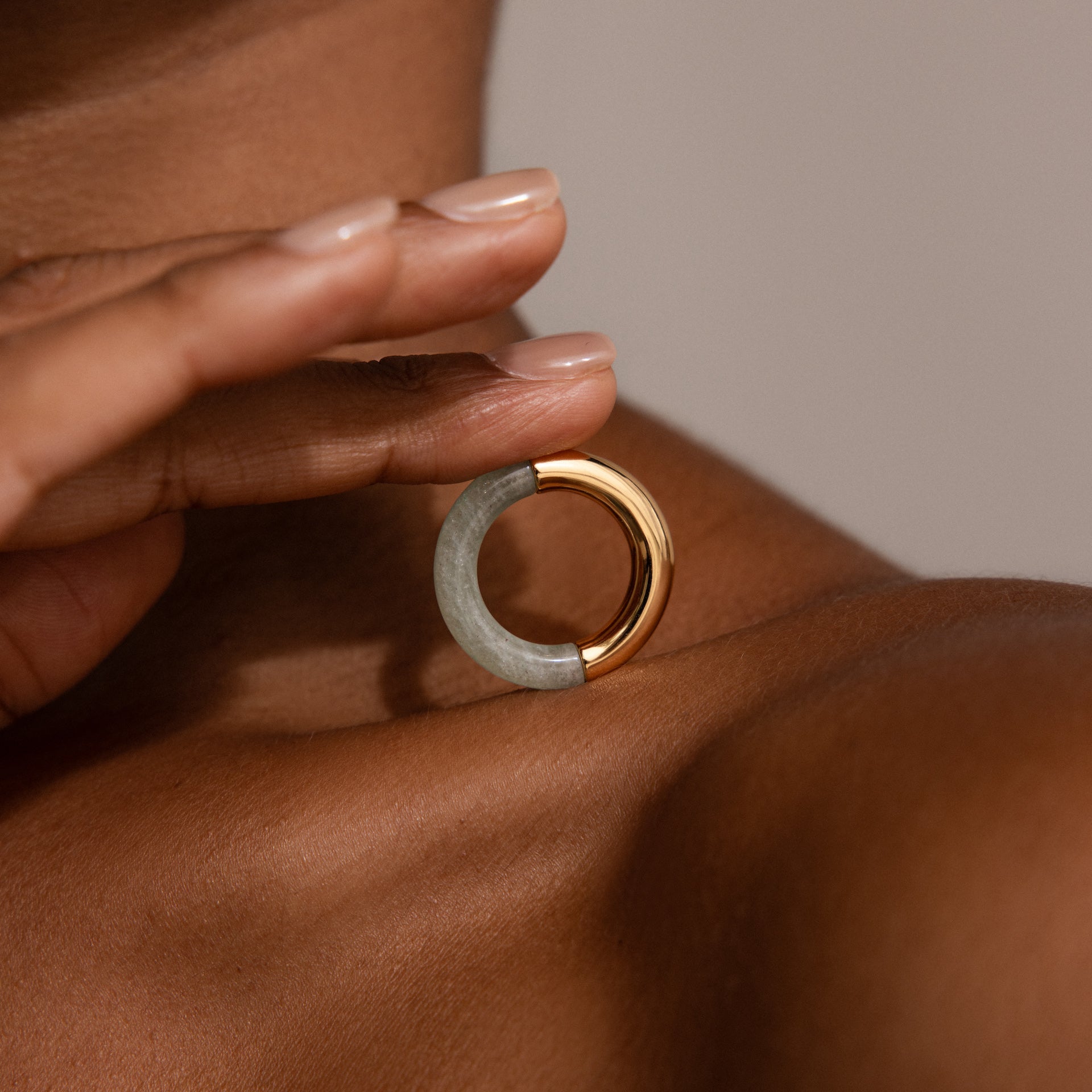 Half Jade Ring