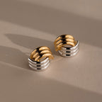 Ribbed Mixed Metal Studs