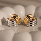 Ribbed Mixed Metal Studs