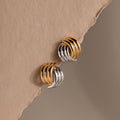 Ribbed Mixed Metal Studs