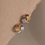 Ribbed Mixed Metal Studs
