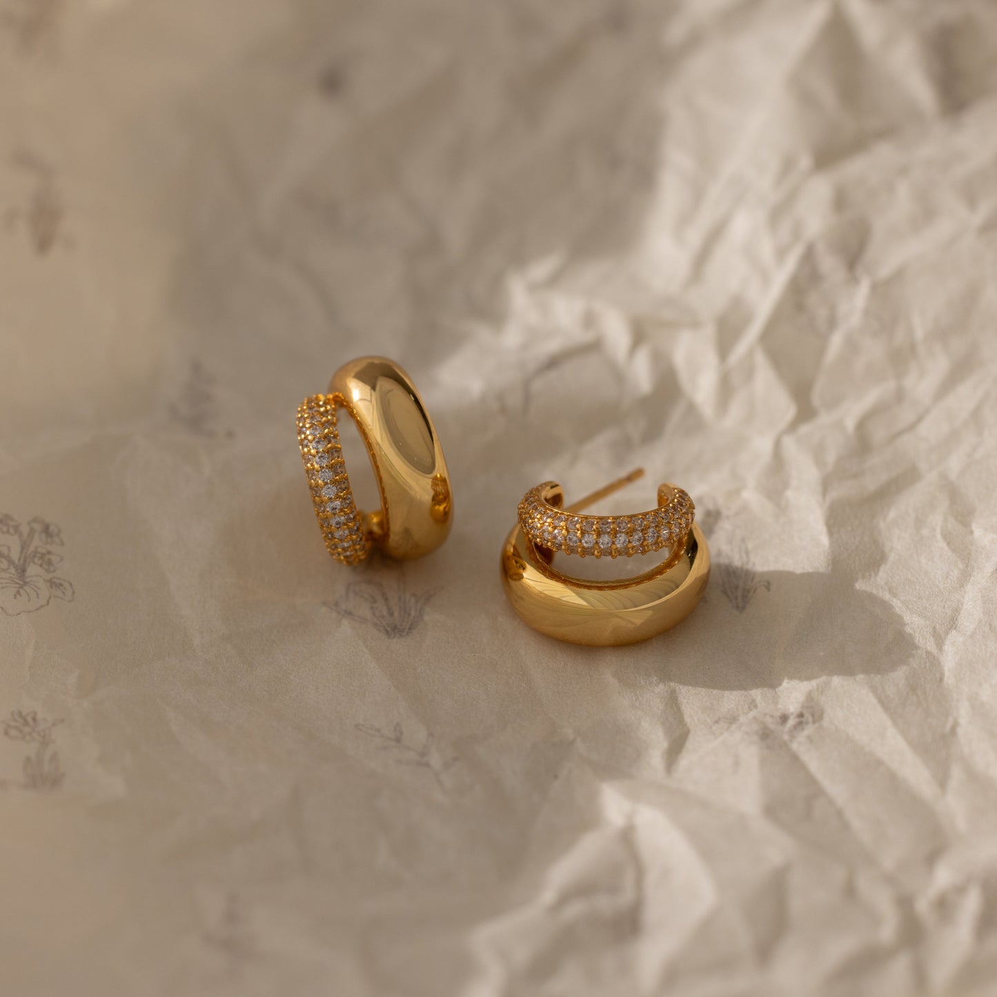 Duo Pave Dome Studs