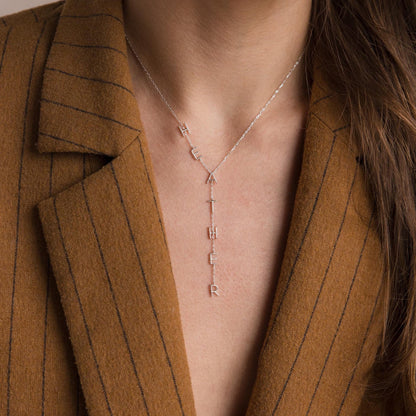 Lariat Name Necklace