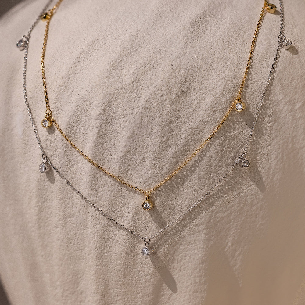 Diamond Station Necklace