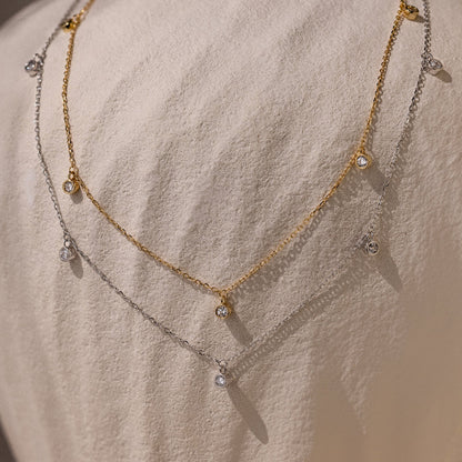 Diamond Station Necklace