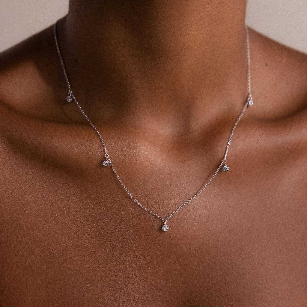 Diamond Station Necklace