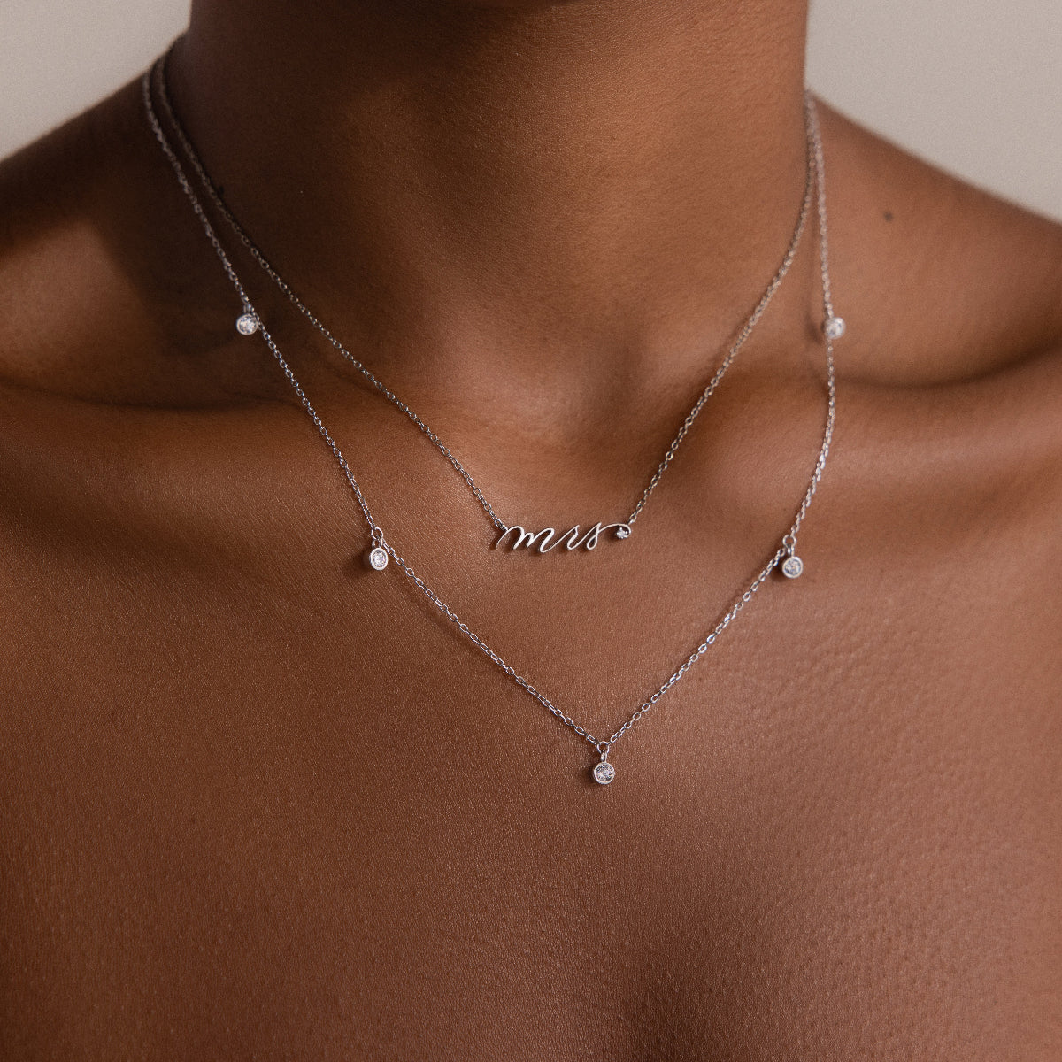 Diamond Station Necklace