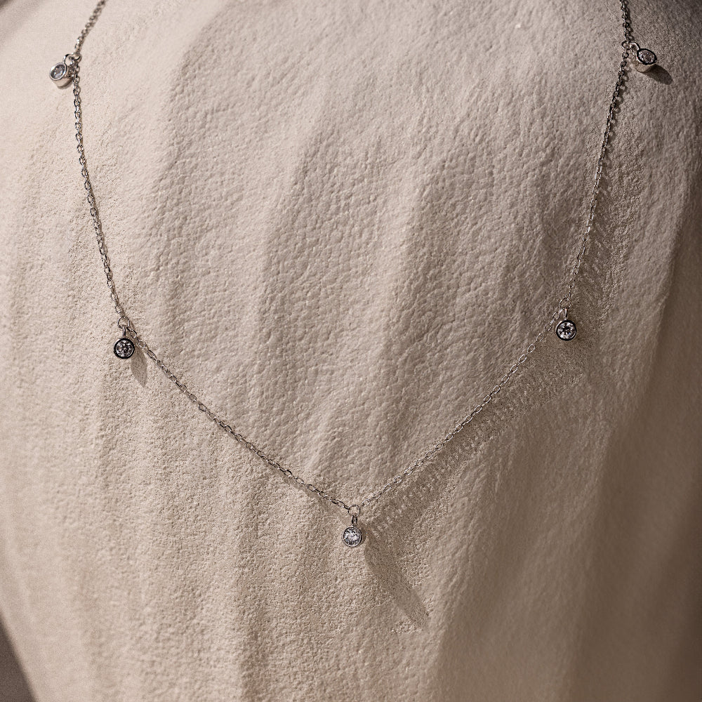 Diamond Station Necklace