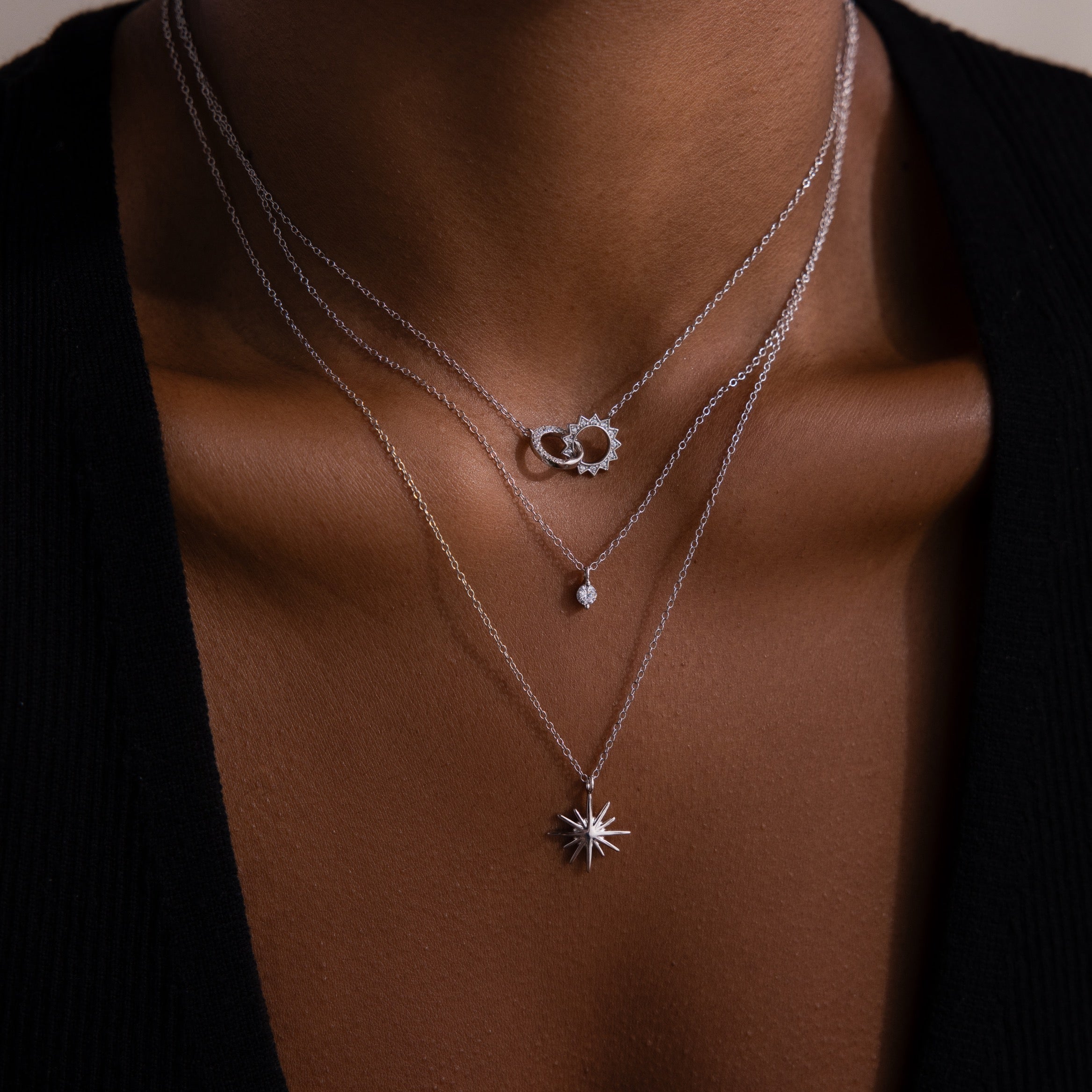 Sun & Moon Eternity Necklace