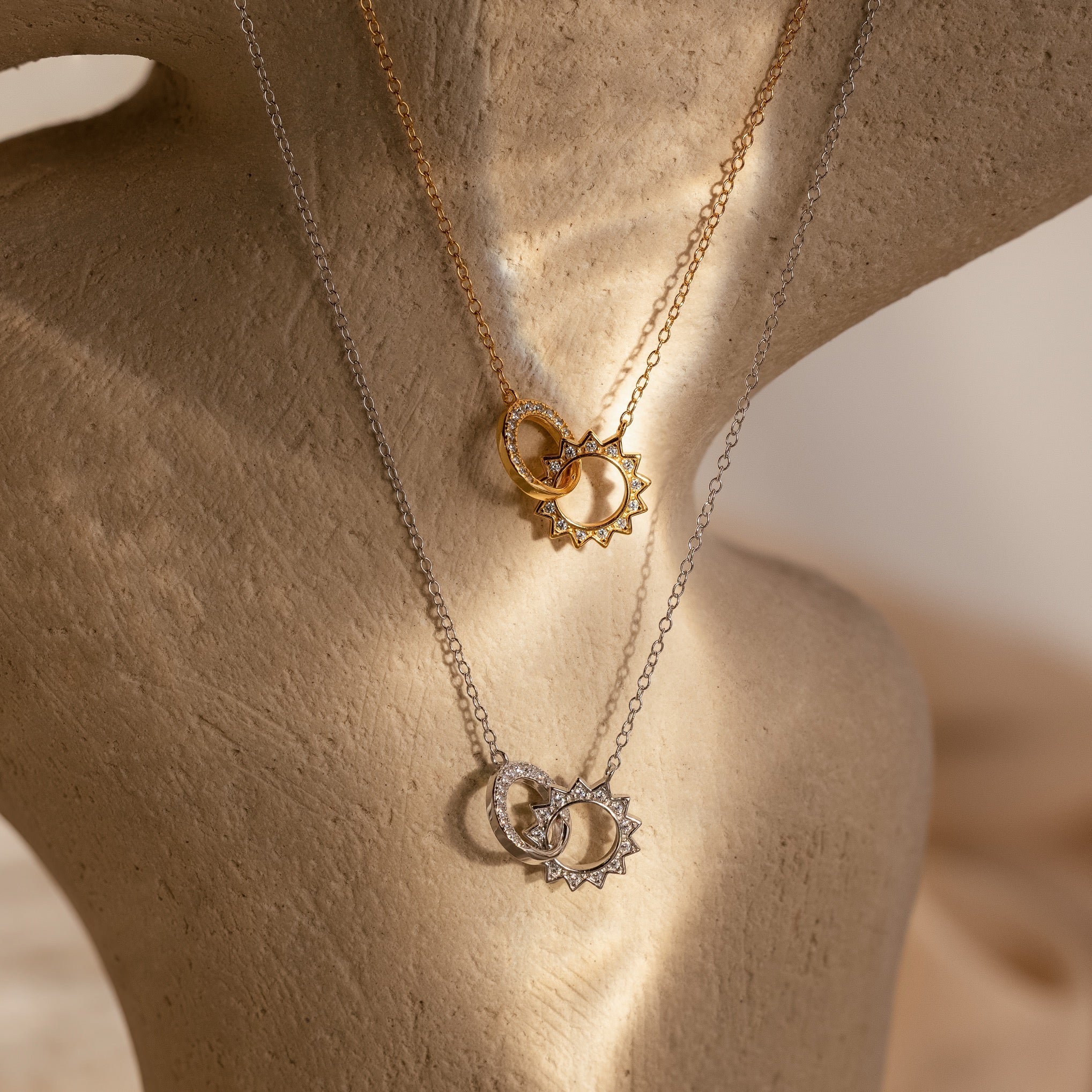 Sun & Moon Eternity Necklace