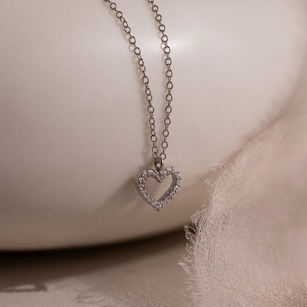 Forever Pave Heart Necklace