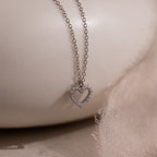 Forever Pave Heart Necklace