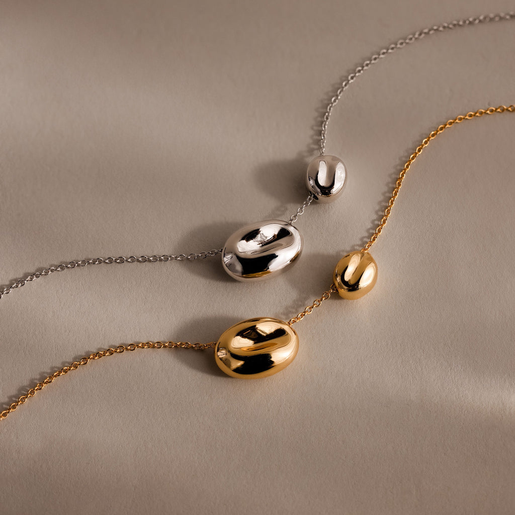 Duo Pebble Necklace