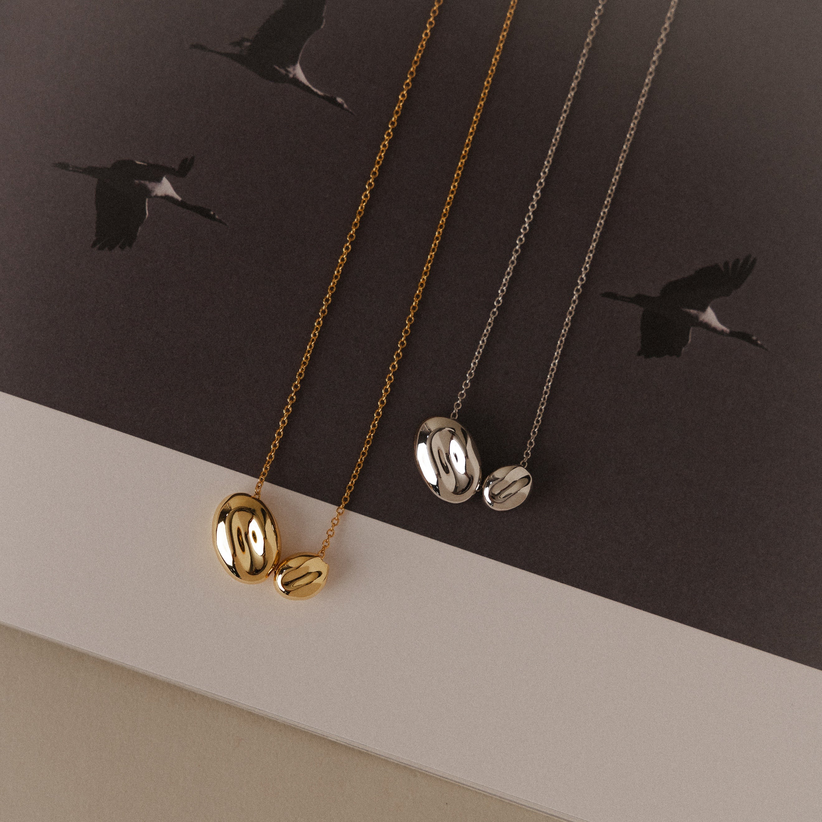 Duo Pebble Necklace