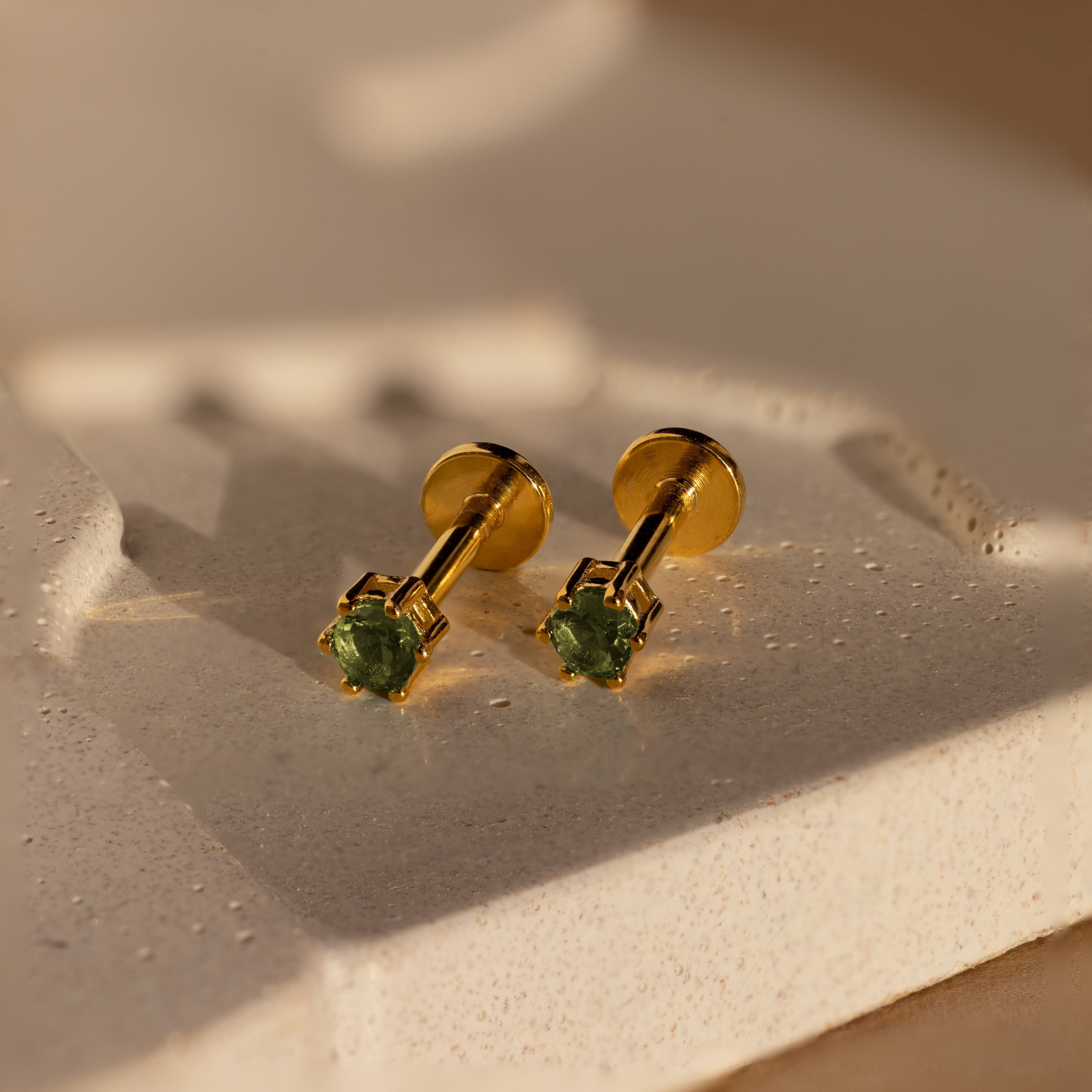 Birthstone Flatback Studs