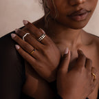 Checkered Dome Ring