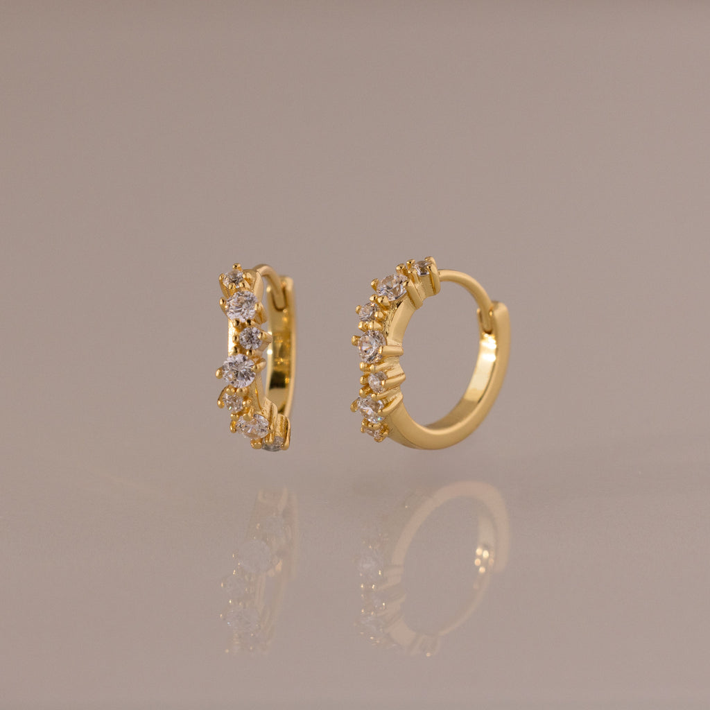 Diamond Cluster Hoops