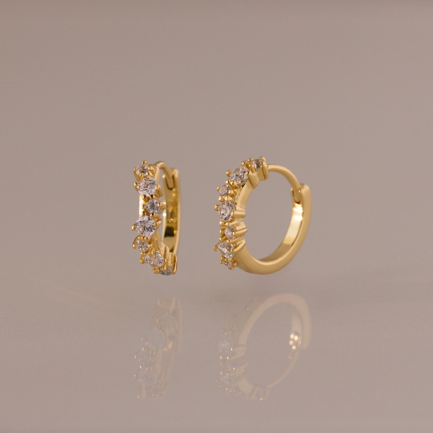Diamond Cluster Hoops