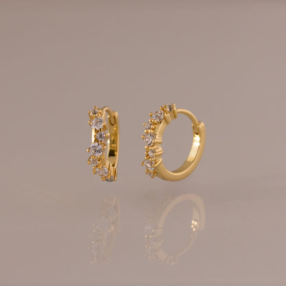 Diamond Cluster Hoops