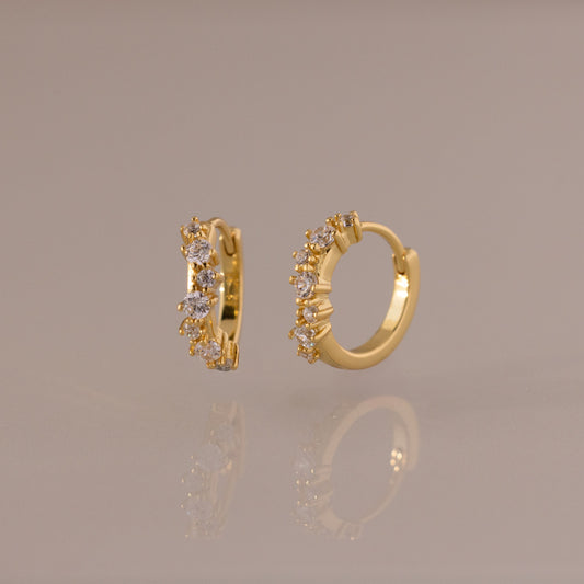 Diamond Cluster Hoops