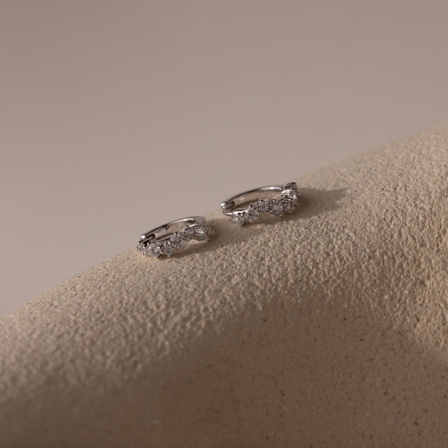 Diamond Cluster Hoops