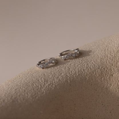 Diamond Cluster Hoops