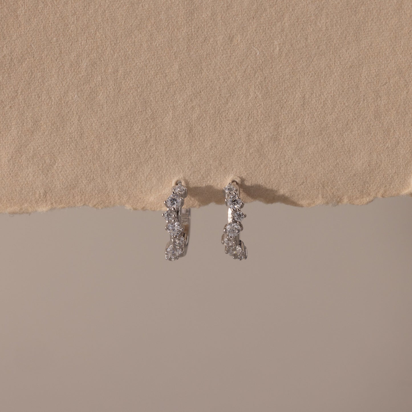 Diamond Cluster Hoops