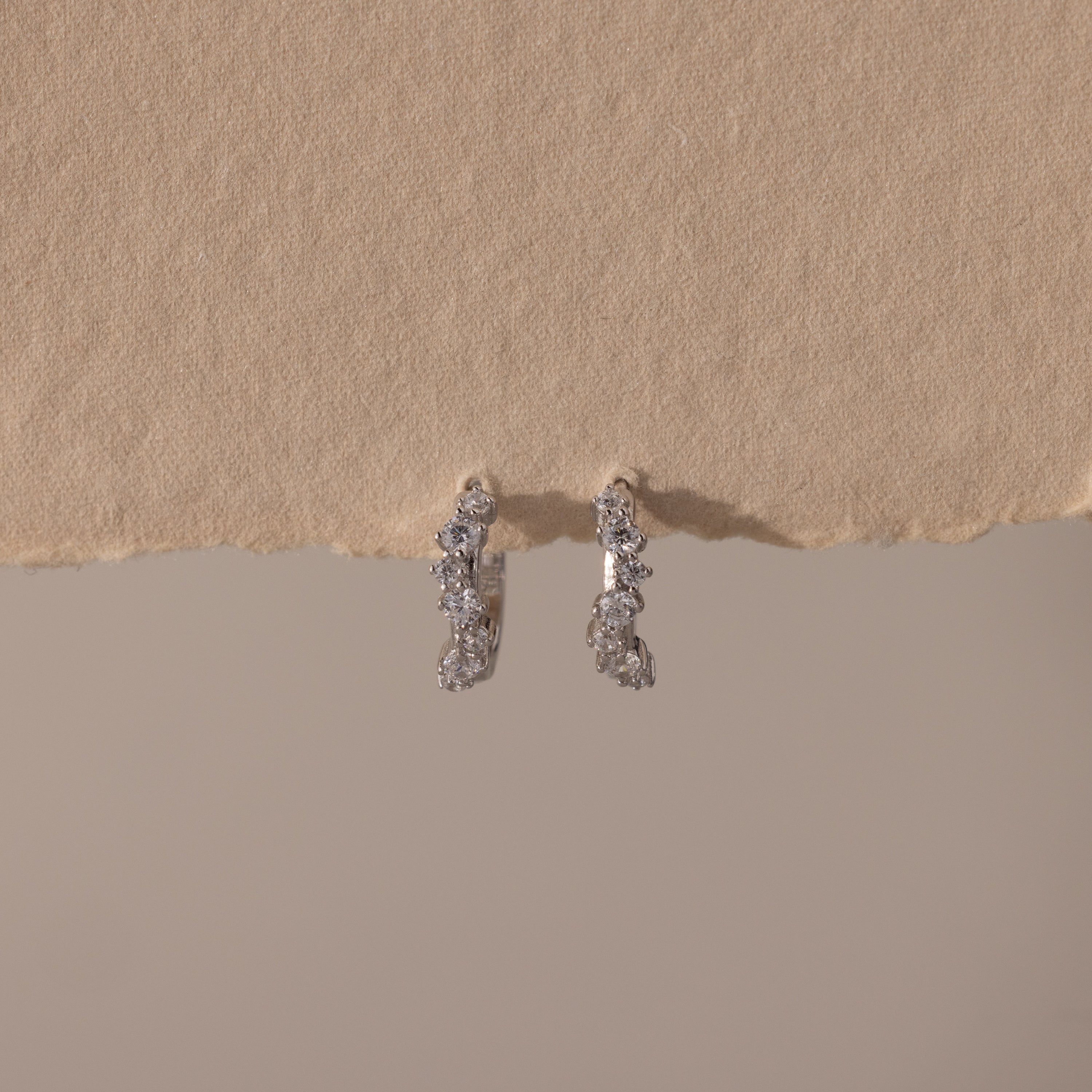 Diamond Cluster Hoops