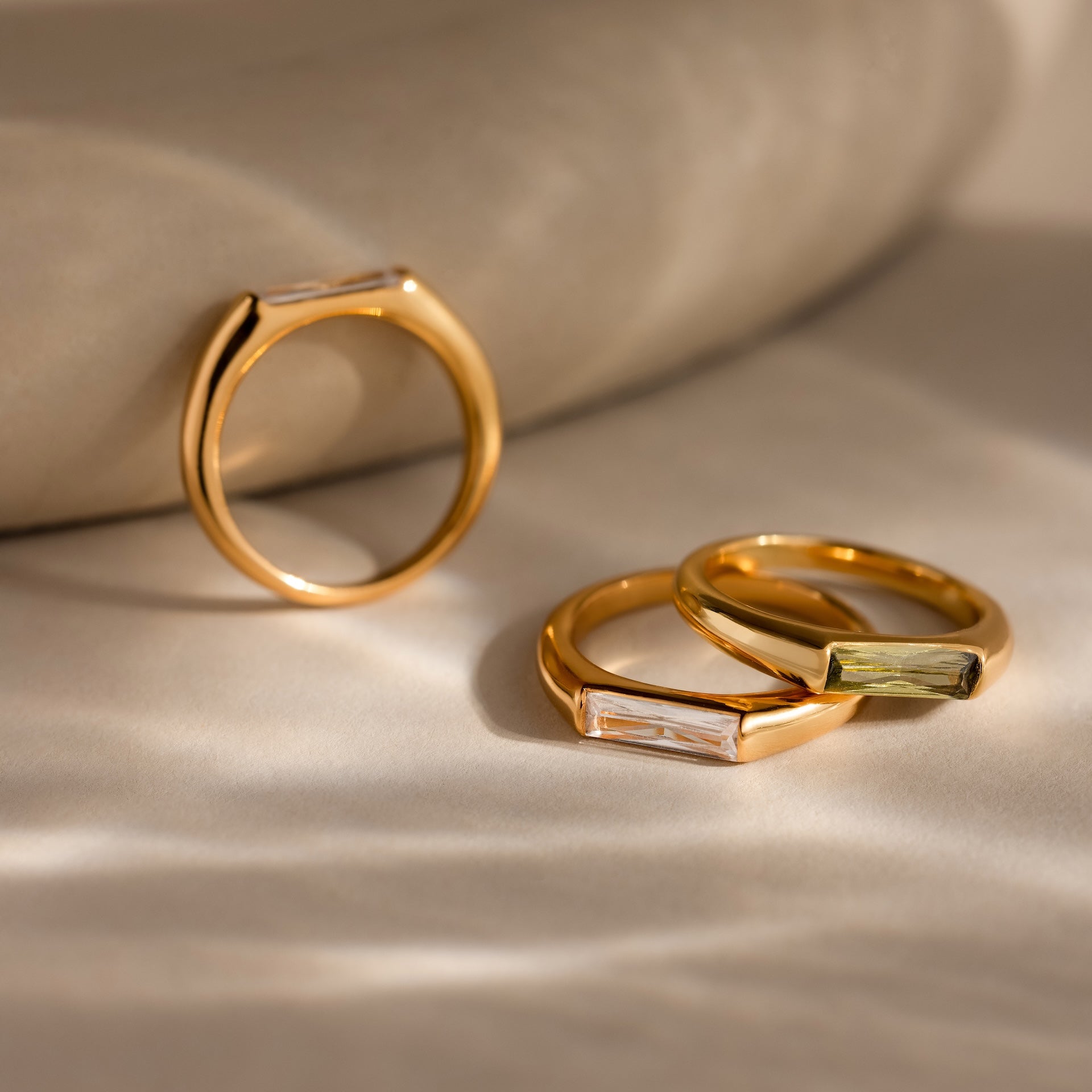 Baguette Signet Ring