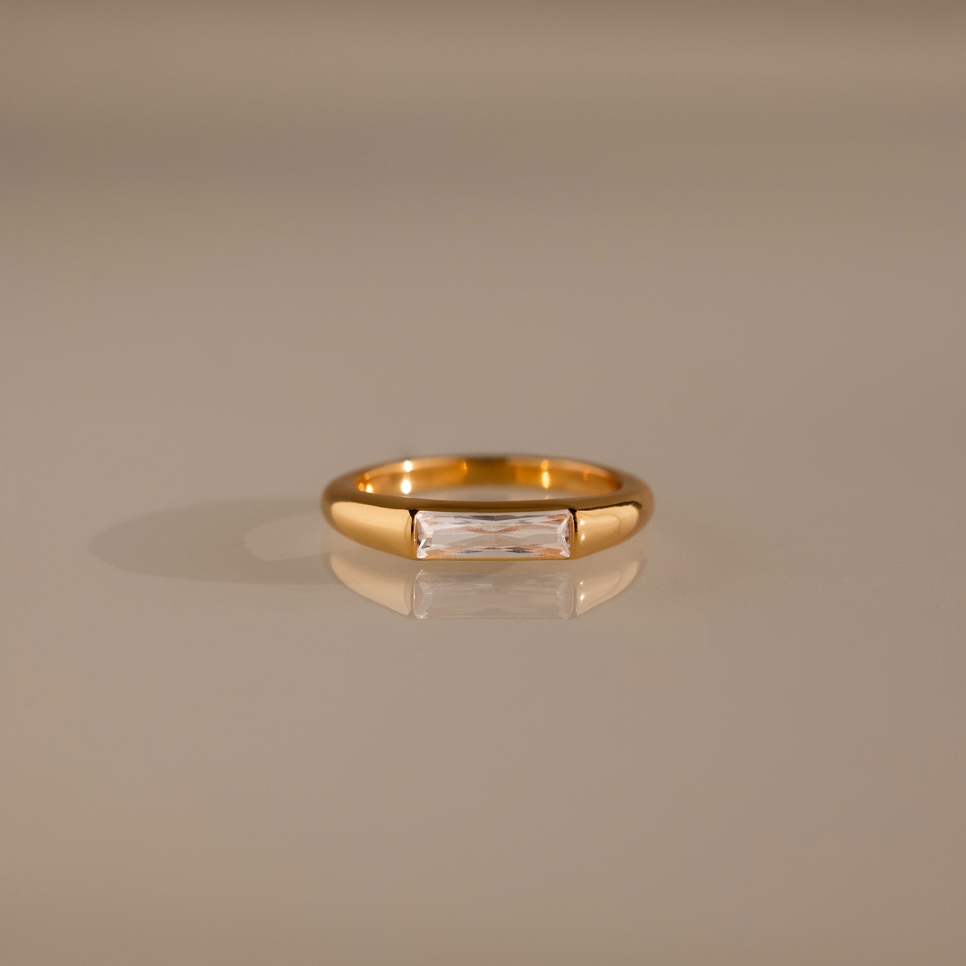 Baguette Signet Ring