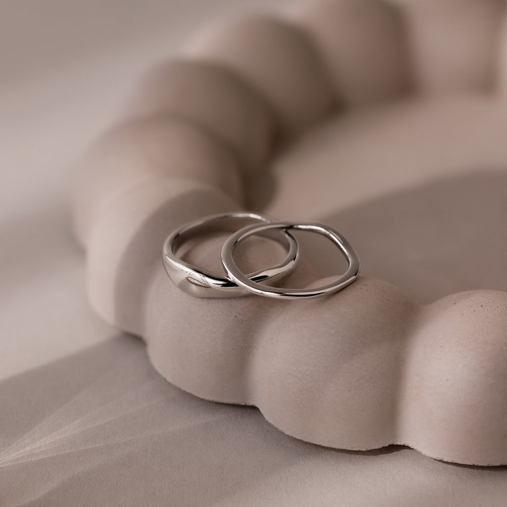 Duo Form Ring Set