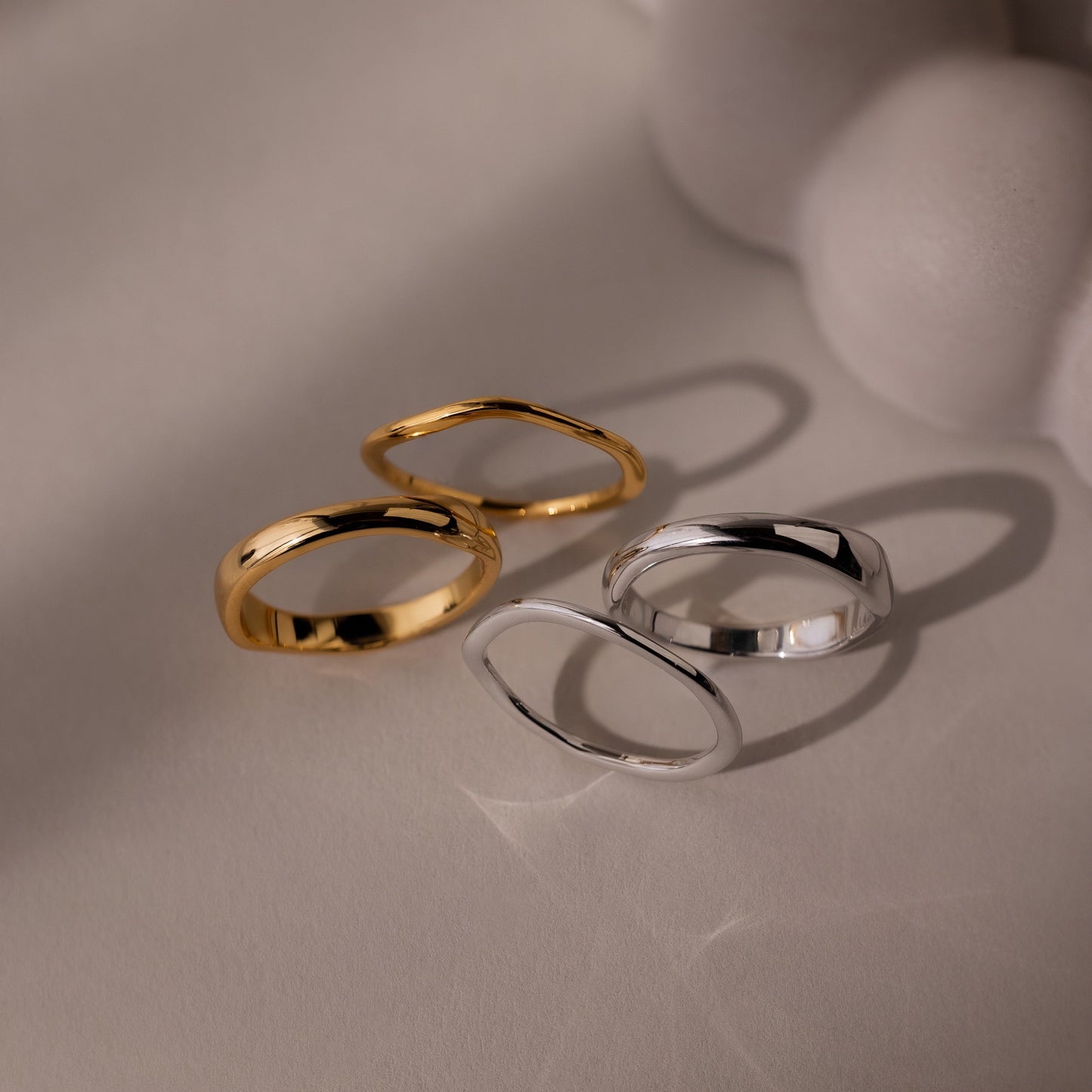 Duo Form Ring Set