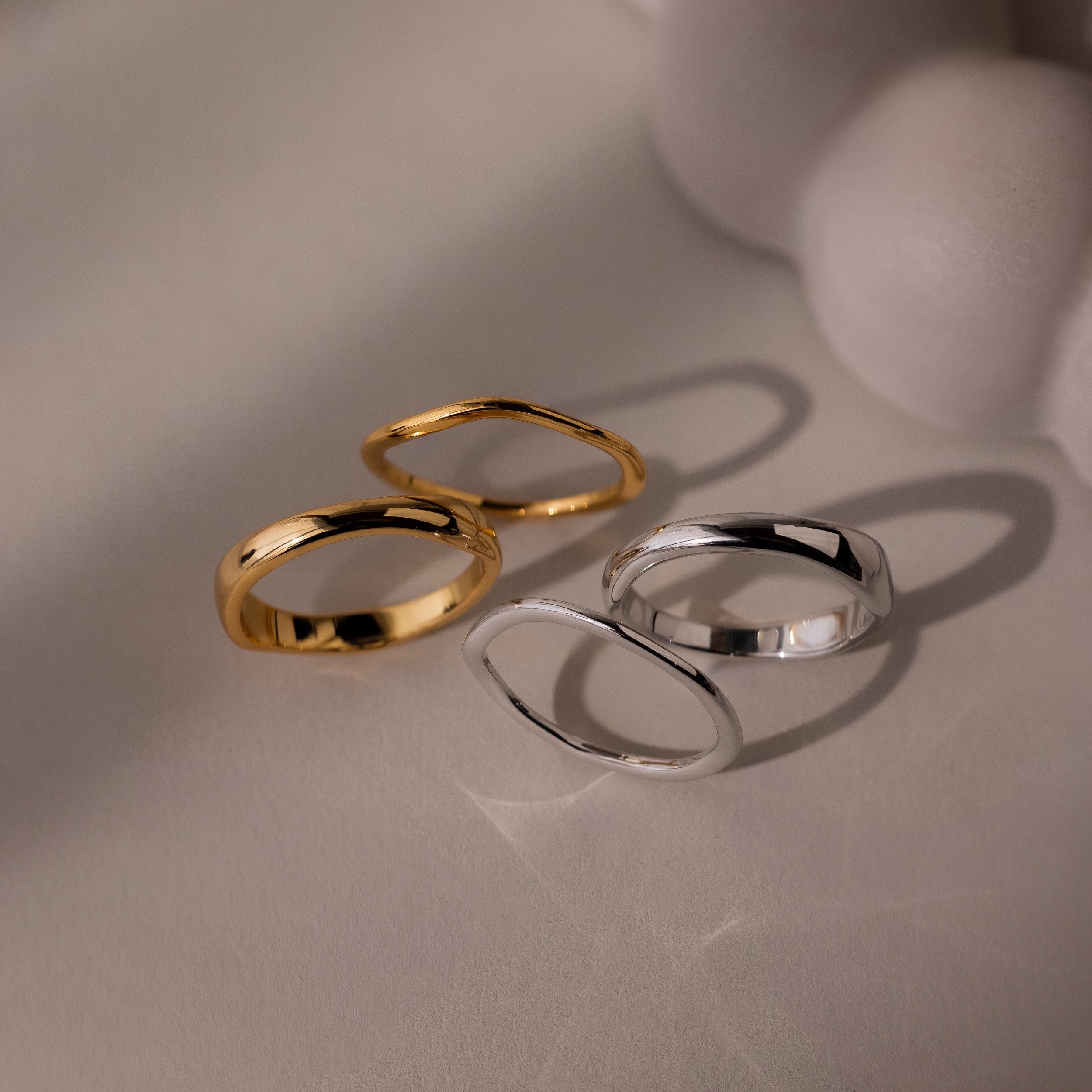 Duo Form Ring Set
