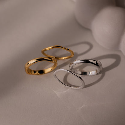 Duo Form Ring Set