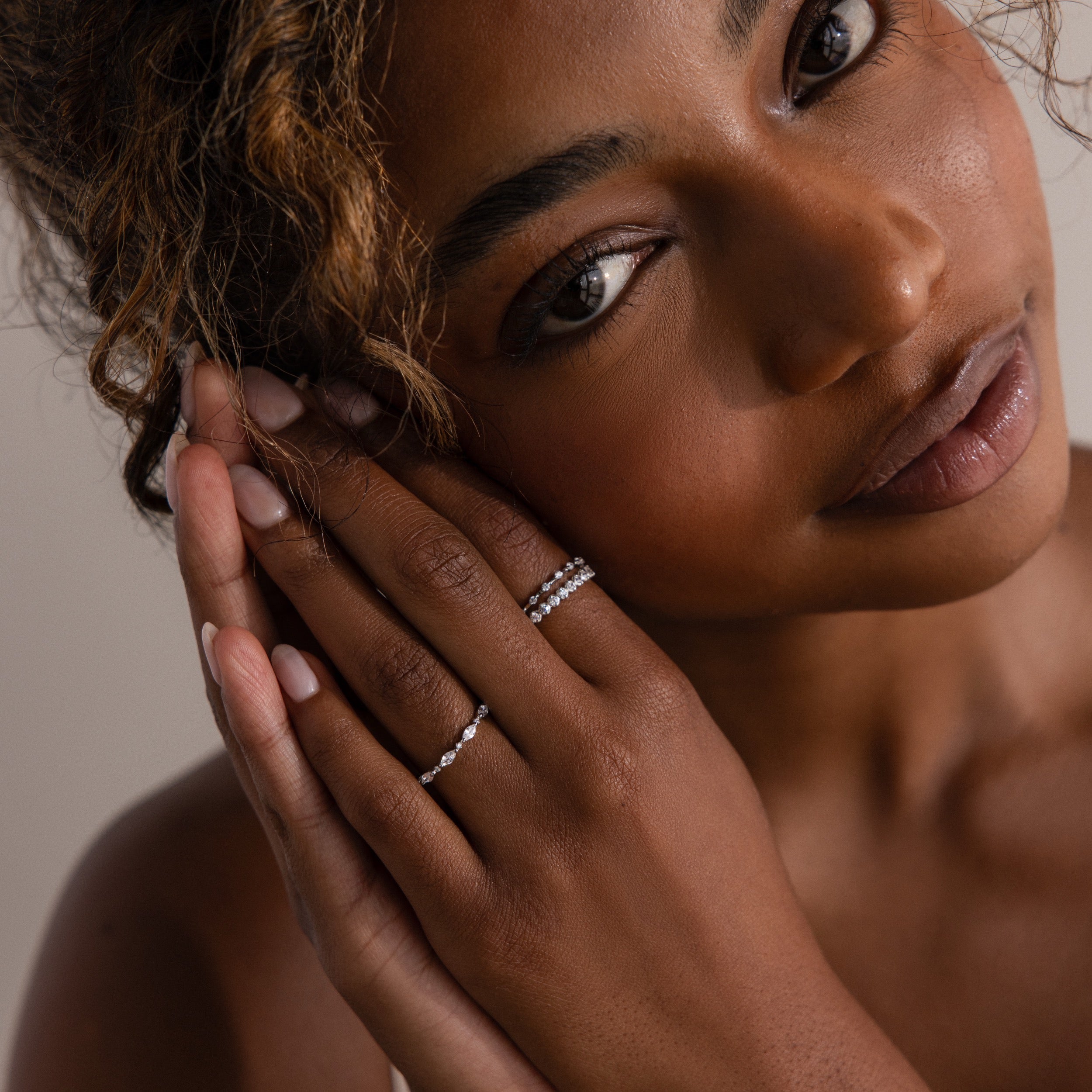 Crystal Stacking Ring Set
