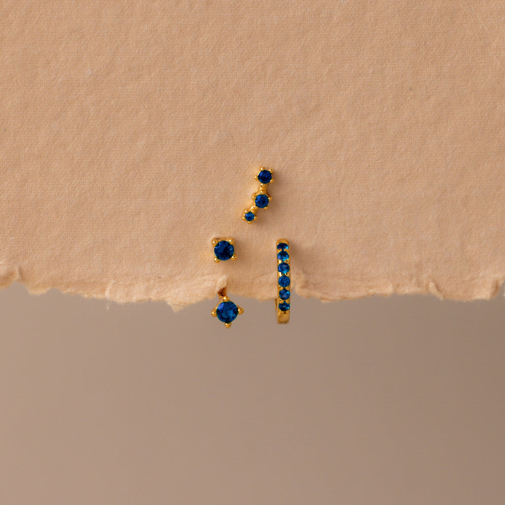 Birthstone Earring Trio Set