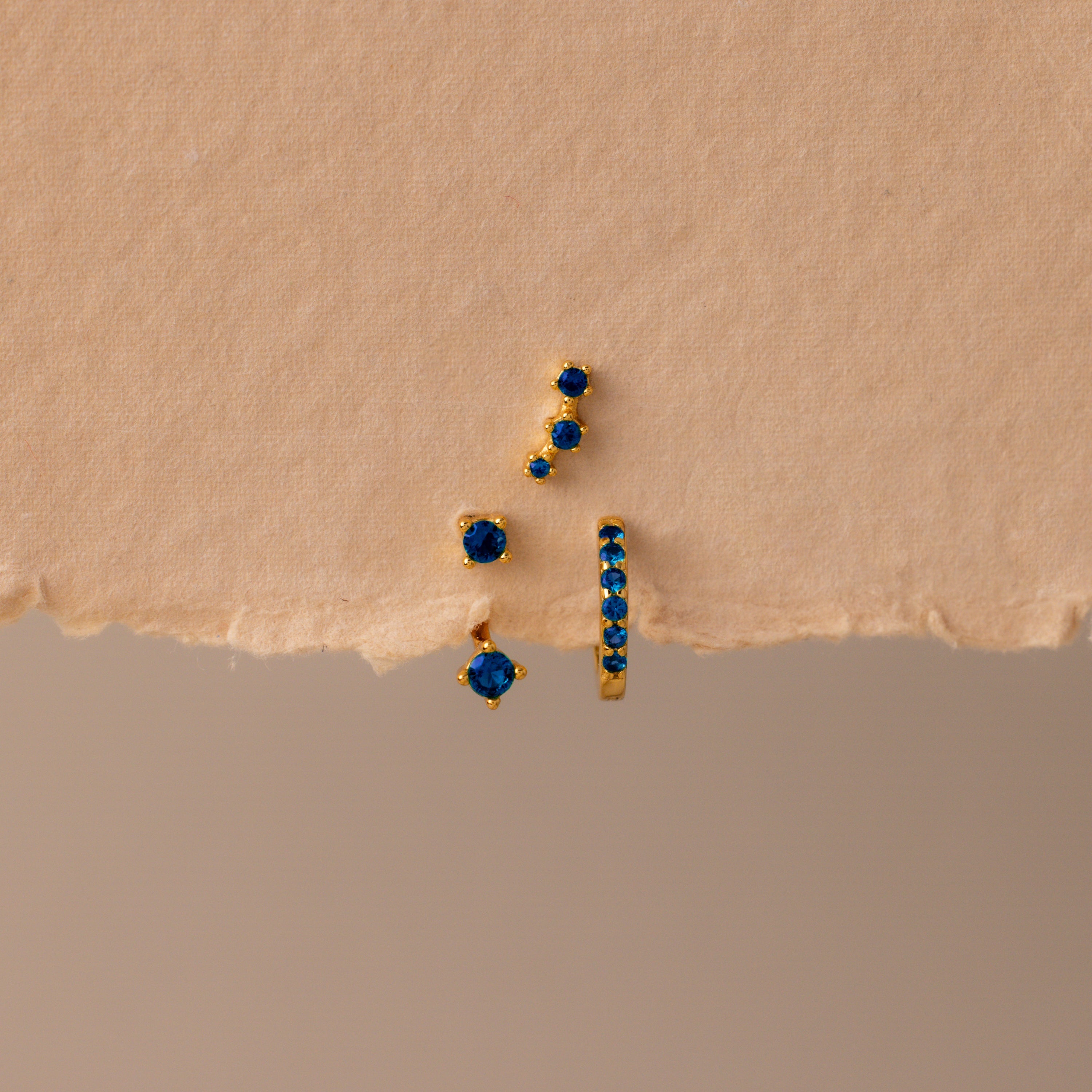 Birthstone Earring Trio Set