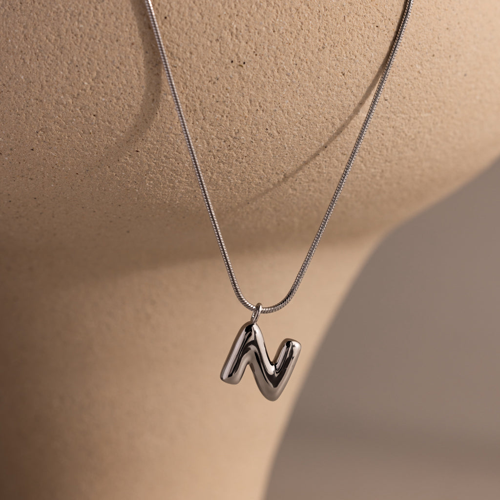Bubble Letter Necklace