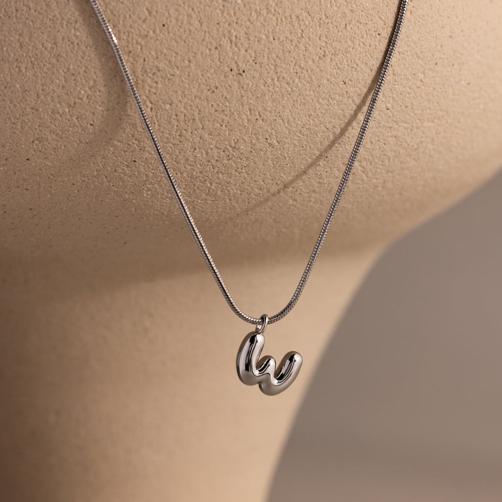 Bubble Letter Necklace