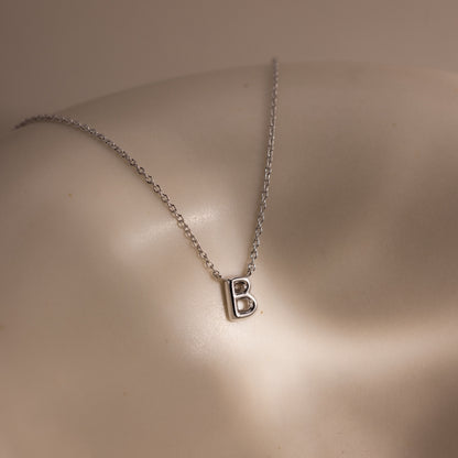 Dainty Bubble Letter Necklace