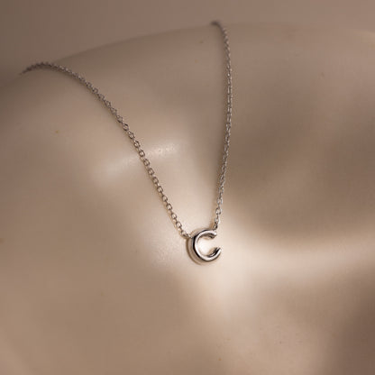Dainty Bubble Letter Necklace