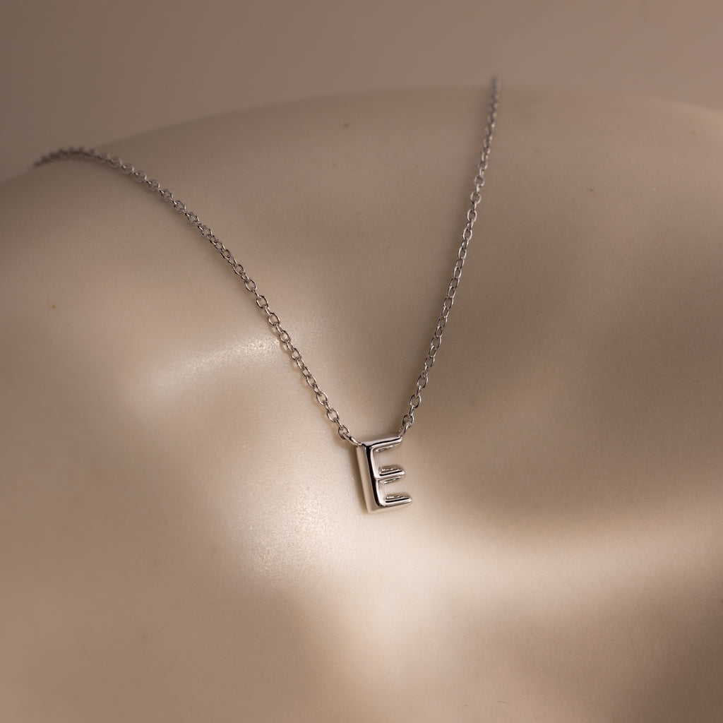 Dainty Bubble Letter Necklace