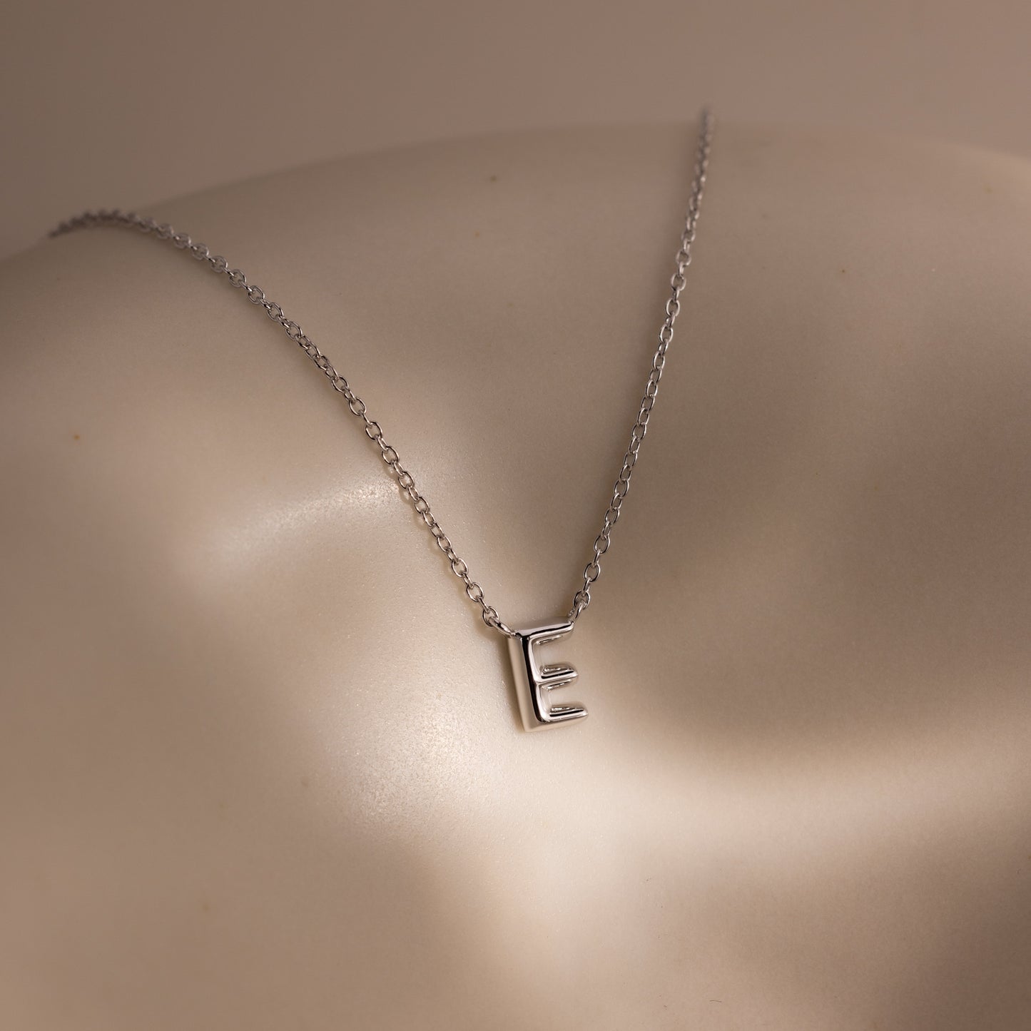 Dainty Bubble Letter Necklace
